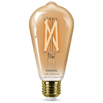 Philips LED Lampadina Smart Filament Ambrata Dimmerabile Luce Bianca da Calda a Fredda Attacco E27 50W Edison