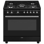 Smeg Concert CX91GMBL cucina Cucina freestanding Elettrico Gas Nero A