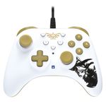 Hori HORIPAD Turbo Zelda Oro, Bianco Gamepad Nintendo Switch