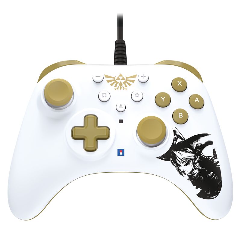 Hori-HORIPAD-Turbo-Zelda-Oro-Bianco-Gamepad-Nintendo-Switch