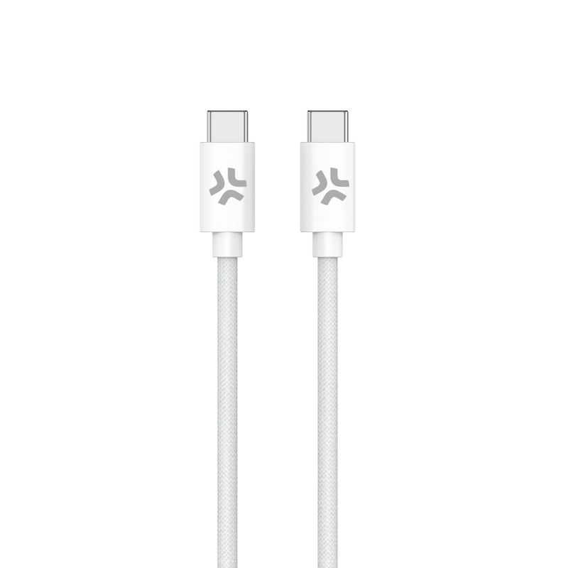 Celly-Cavo-da-Usb-C-a-Usb-C-1.5mt-Cotone-Bianco