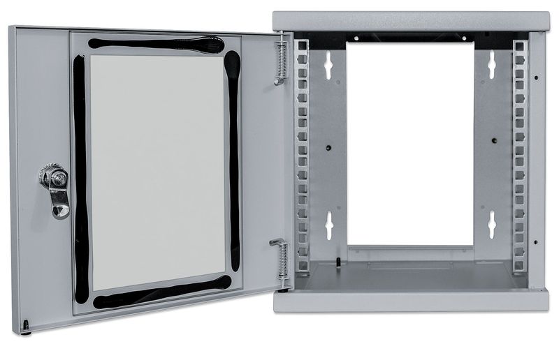 Intellinet-711708-rack-6U-Da-parete-Grigio--NETWORK-CABINET-10IN-WALL-MOUNT----6U--STANDARD--300MM-GREY-ASSEM-