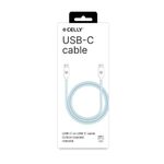 Celly-Cavo-Usb-C-a-Usb-C-1.5mt-Blu-Cotton