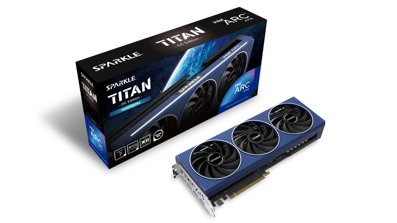 SPARKLE-Intel-Arc-A770-TITAN---OC-Edition---graphics-card---Intel-Arc-A770---16-GB-GDDR6---PCIe-4.0-x16---HDMI-3-x-Disp