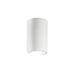 Applique Moderna Tonda Flash Gesso Bianco 1 Luce G9 3W 3000K Luce Calda