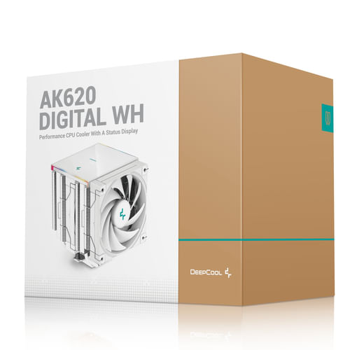 DeepCool-AK620-Digital-WH-Processore-Raffreddatore-d-aria-12-cm-Bianco-1-pz--DeepCool-AK620-Digital-CPU-Cooler-White-2