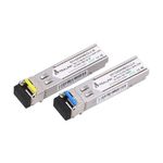 Extralink SFP 1.25G | Modulo SFP WDM | 1,25Gbps, 1310/1550nm, single mode, 20km, LC, DOM, coppia