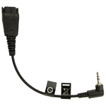 Jabra 8800-00-46 cavo audio 0,15 m QD 2.5mm jack Nero