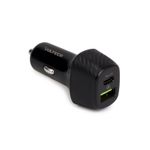 Vultech Caricatore Da auto doppia uscita USB Quick Charge 3.0 (18W) + Type-C (27W) Power Delivery 45W