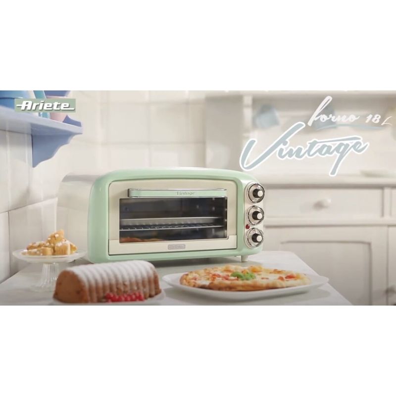 Ariete-979-Forno-elettrico-Vintage-18-L-1380-W-Verde