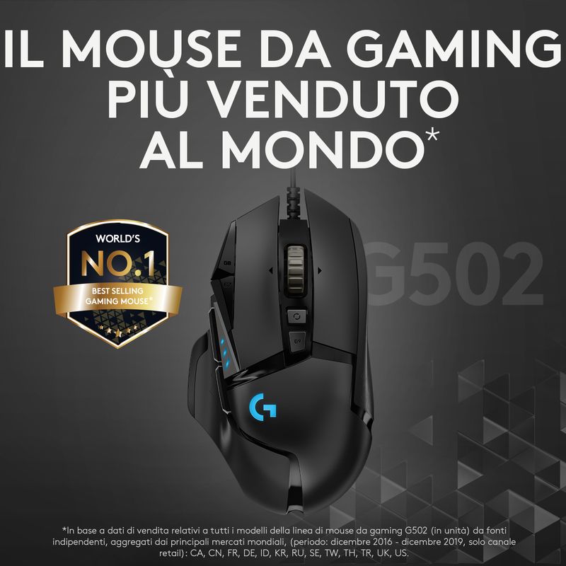 Logitech-G-Logitech-G502-Mouse-Gaming-HERO-Prestazioni-Elevate-Sensore-HERO-25K-25600-DPI-RGB-Pesi-Regolabili-11-Pulsanti-Programmabili-Memoria-Integrata-per-PC-Mac-Laptop.-Nero