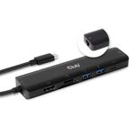 CLUB3D CSV-1592 replicatore di porte e docking station per laptop USB 3.2 Gen 1 (3.1 Gen 1) Type-C Nero