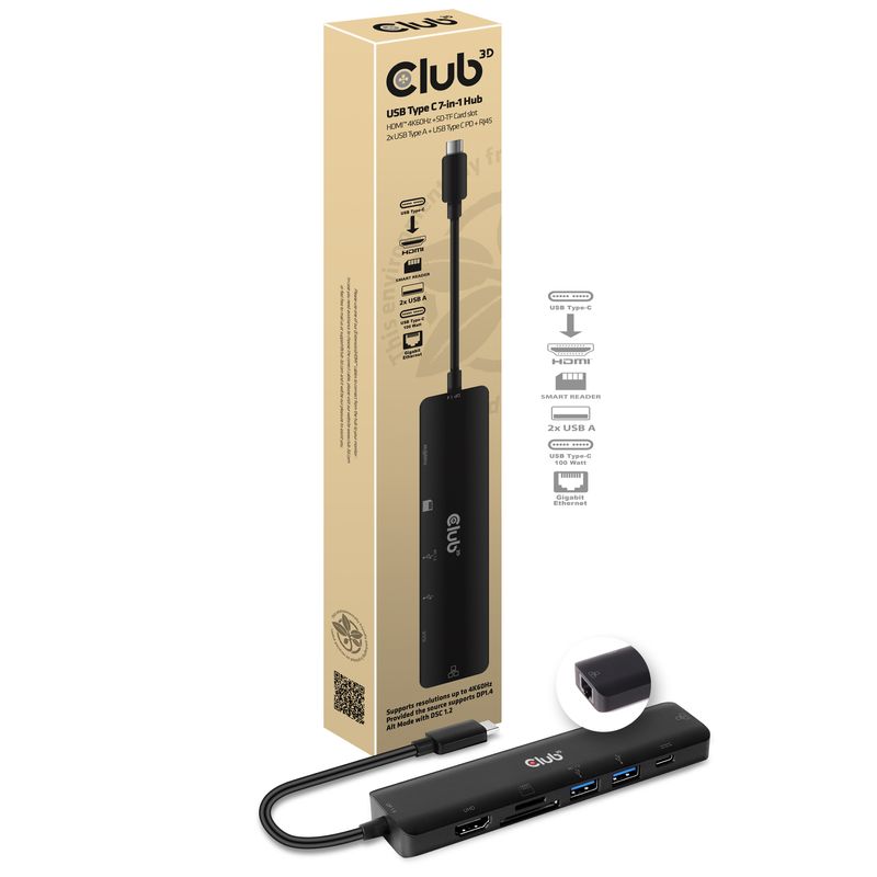 CLUB3D-CSV-1592-replicatore-di-porte-e-docking-station-per-laptop-USB-3.2-Gen-1--3.1-Gen-1--Type-C-Nero