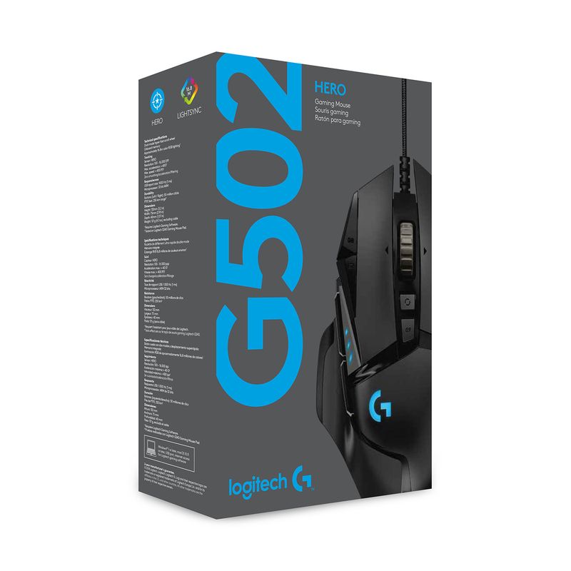 Logitech-G-Logitech-G502-Mouse-Gaming-HERO-Prestazioni-Elevate-Sensore-HERO-25K-25600-DPI-RGB-Pesi-Regolabili-11-Pulsanti-Programmabili-Memoria-Integrata-per-PC-Mac-Laptop.-Nero