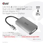 CLUB3D-CAC-1510-A-cavo-e-adattatore-video-025-m-USB-tipo-C-DVI-Grigio