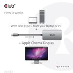 CLUB3D-CAC-1510-A-cavo-e-adattatore-video-025-m-USB-tipo-C-DVI-Grigio