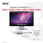 CLUB3D-CAC-1510-A-cavo-e-adattatore-video-025-m-USB-tipo-C-DVI-Grigio