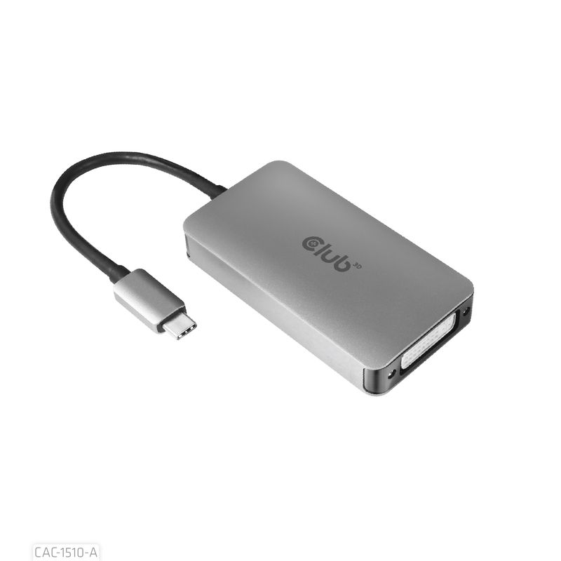 CLUB3D-CAC-1510-A-cavo-e-adattatore-video-025-m-USB-tipo-C-DVI-Grigio