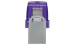 Kingston-Technology-DataTraveler-MicroDuo-3C-Chiavetta-USB-128Gb-Acciaio-Inossidabile-Porpora