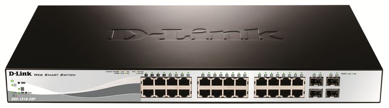 D-Link-DGS-1210-28P-Gestito-L2-Gigabit-Ethernet--10-100-1000--Supporto-Power-over-Ethernet--PoE--1U