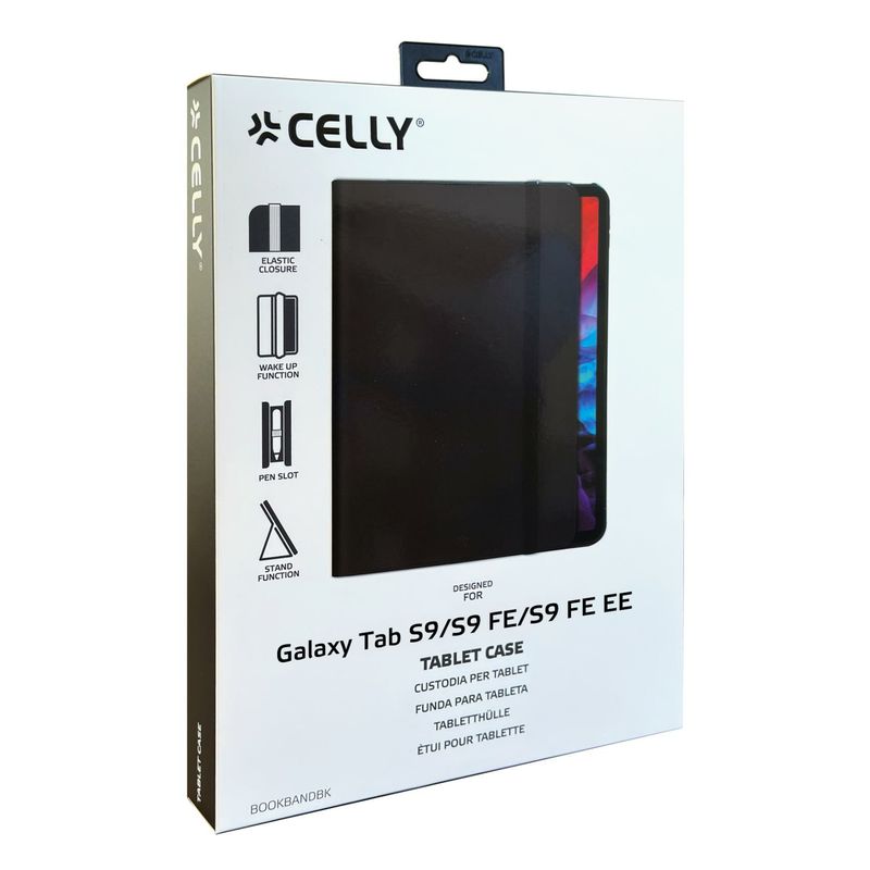 Celly-Bookband-per-Samsung-Galaxy-Tab-S9-Tab-S9-FE-Nero