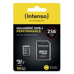 Scheda-di-memoria-intenzionale-Intero-Flash-256GB--MicroSDXC-incl.-Adattatore-SD-UHS-1-