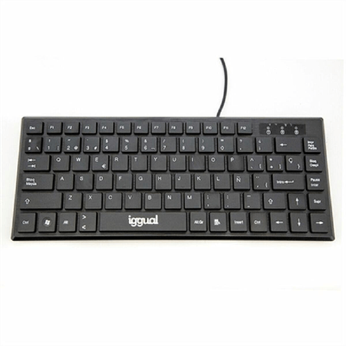 Tastiera-USB-compatta-iggual-TKL-Slim-TKL-USB-Nera