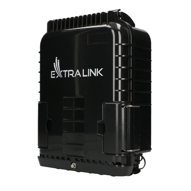 Extralink-Jennifer-|-Morsettiera-fibra-ottica-|-16-core-nero-con-connettore