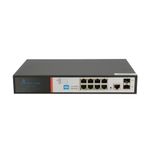 Extralink VICTOR | PoE Switch | 8x Gigabit PoE/PoE+, 2x SFP, 1x Console Port, 150W, Managed