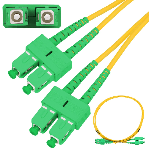 Extralink-SC-APC-SC-APC-|-Patchcord-|-Monomodale-Duplex-G657A-3mm-1m