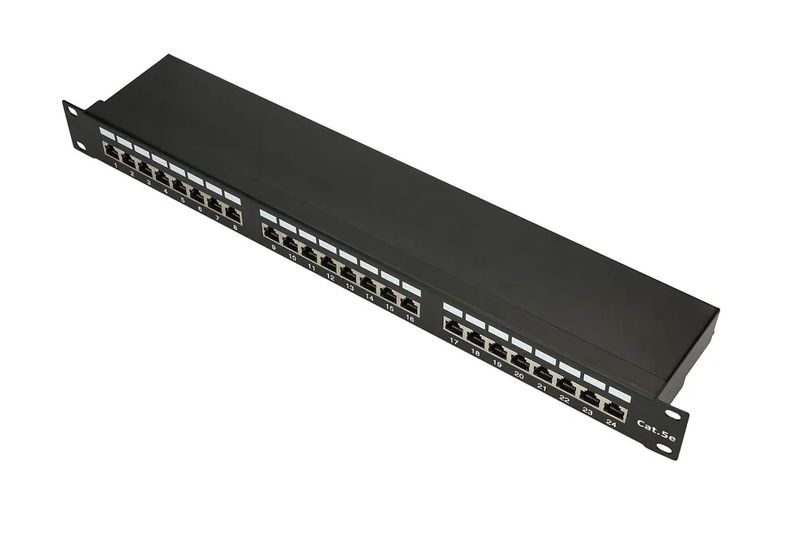 Extralink-CAT5E-STP-V2-|-Patchpanel-|-24-porte