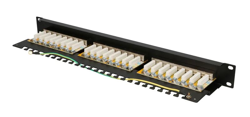 Extralink-CAT5E-STP-V2-|-Patchpanel-|-24-porte