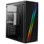 Aerocool Streak Midi Tower Nero (Aerocool Streak RGB Midi Tower - Black window)