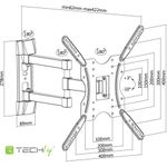 Techly-Supporto-a-Muro-Ultra-Slim-per-TV-LED-LCD-32-55--Nero