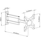 Techly-ICA-LCD-2903BICOL-Supporto-TV-a-parete-94-cm--37---Bianco-Nero