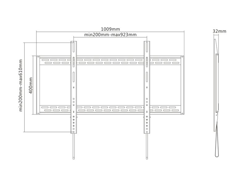 Equip-650323-Supporto-TV-a-parete-254-m--100--Nero--Equip-650323-60-100-Fixed-Curved-TV-Wall-Mount-Bracket.--2Years-war