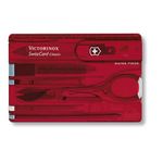 Victorinox Coltello tascabile Victorinox V-0.71 00.T Swiss Card rosso trasparente