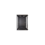 Link ARMADIO RACK 19" 15 UNITA' DA MURO PER RETI (A)750 X (L)540 X (P) 450 MM COLORE NERO PORTA VETRO