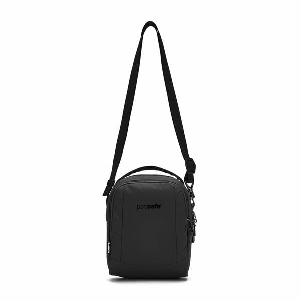 Pacsafe-LS100-crossbody-ECONYL®-schwarz-Nylon-Poliestere-riciclato-Nero-Unisex-Borsa-a-tracolla