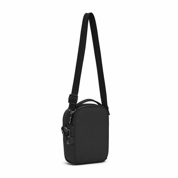 Pacsafe-LS100-crossbody-ECONYL®-schwarz-Nylon-Poliestere-riciclato-Nero-Unisex-Borsa-a-tracolla