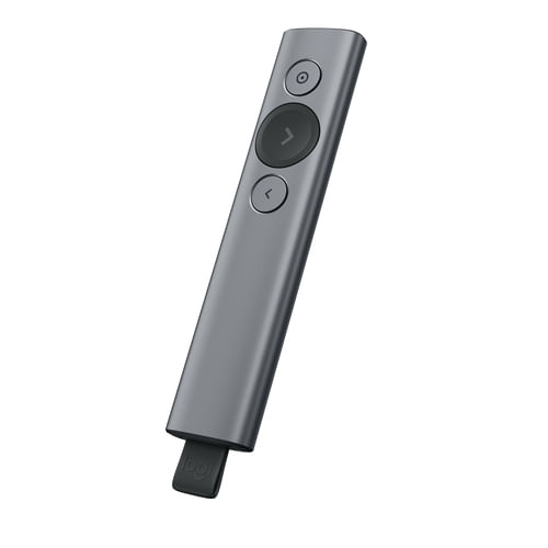 Logitech-Spotlight-puntatore-wireless-Bluetooth-RF-Grigio