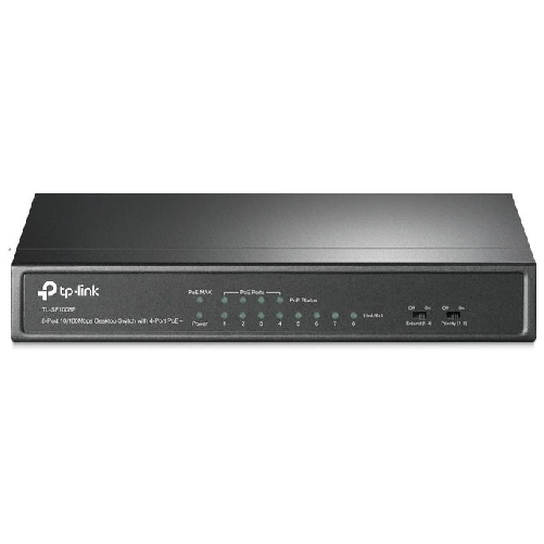 TP-Link-TL-SF1008P-Non-gestito-Fast-Ethernet--10-100--Supporto-Power-over-Ethernet--PoE--Nero