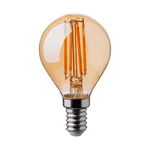 V-TAC Lampadina LED E14 4W P45 Filamento Ambrato 2200K