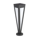 V-TAC Piantana Solare LED da Giardino 2W 635cm con Telecomando Colore Nero 3000K IP65