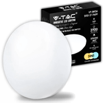 V-TAC Plafoniera LED Rotonda 36W con Interruttore Cambia Colore 3 in 1 Satinata d: 480mm h: 65mm