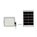 V-TAC Faro LED con Telecomando e Pannello Solare 6W Batteria sostituibile Cavo da 3m Colore Bianco 6400K