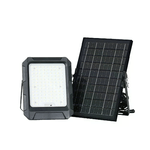 V-TAC Faro LED con Telecomando e Pannello Solare 10W Batteria sostituibile Cavo da 3m Colore Nero 4000K