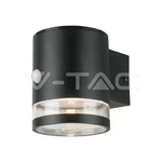 V-TAC Lampada LED da Giardino Cilindrica con Pannello solare e Sensore di Movimento a Microonde 1W Corpo Nero 121*90*112.5mm 3000K IP44