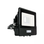 V-TAC PRO Faro LED Chip Samsung 10W con Sensore PIR Colore Nero 4000K IP65