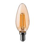 V-TAC Lampadina LED E14 4W Candela Filamento Ambrato 2200K